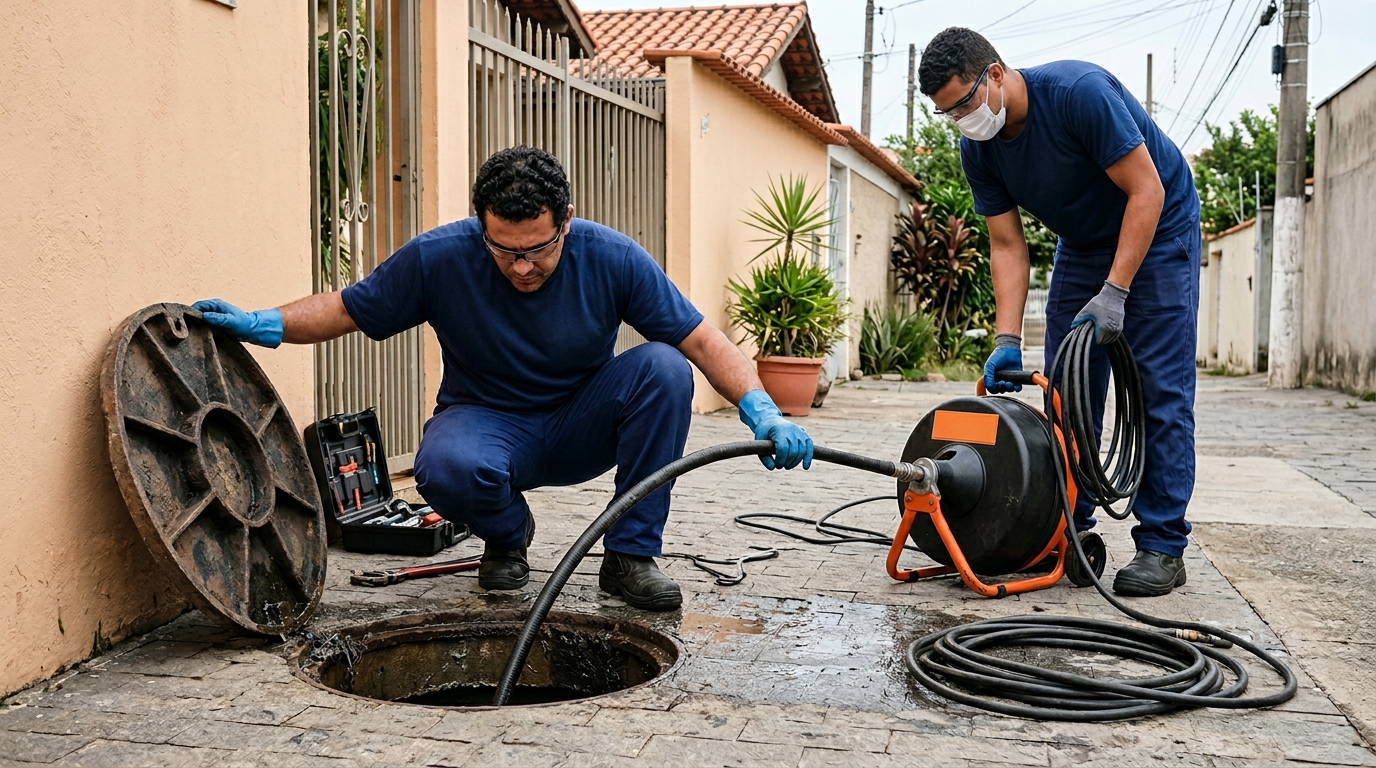 Desentupimento de esgoto em Osasco-SP