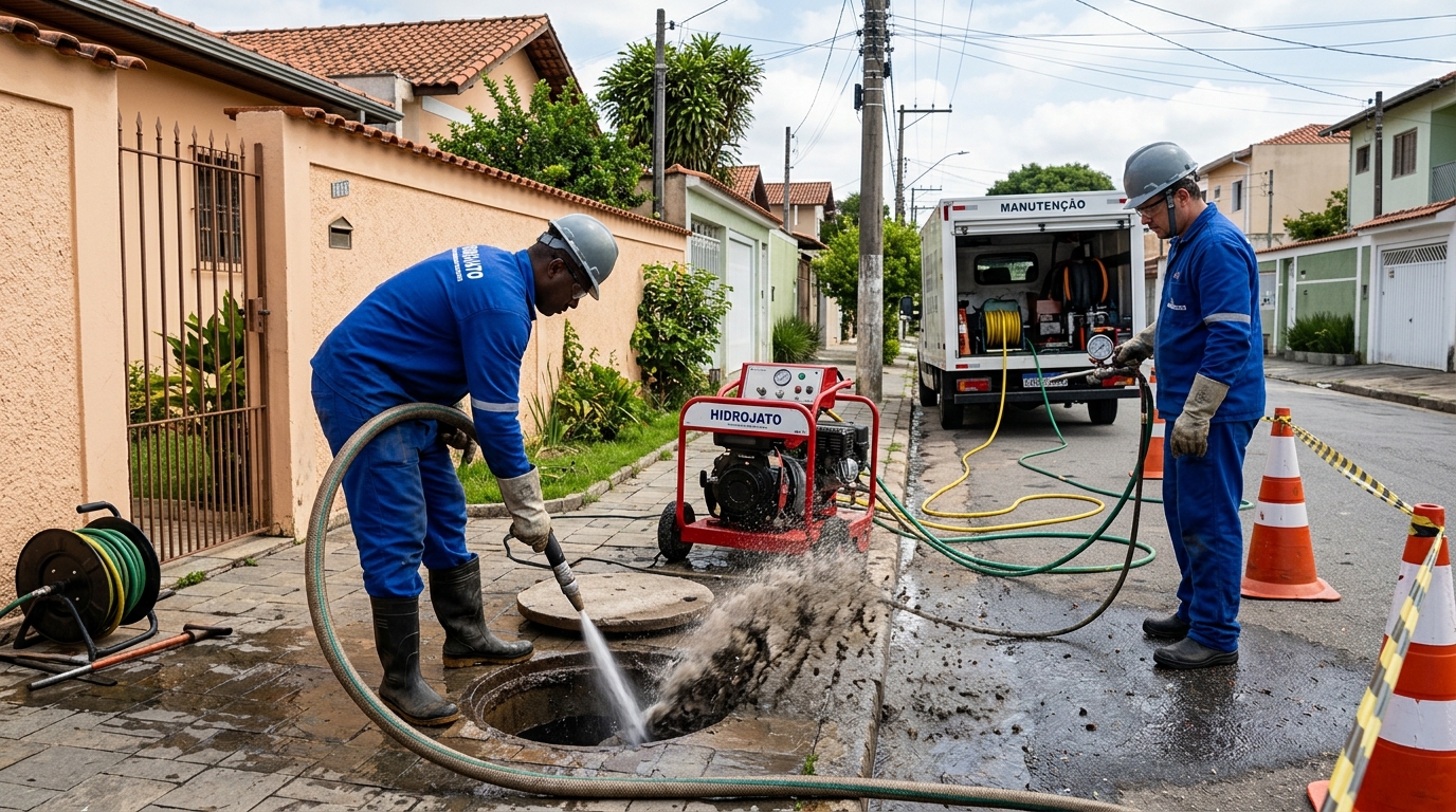 Hidrojateamento residencial em Osasco-SP